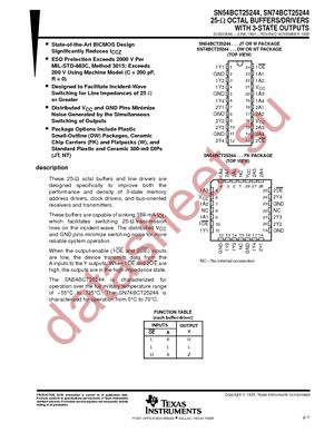 SN74BCT25244DWG4 datasheet  